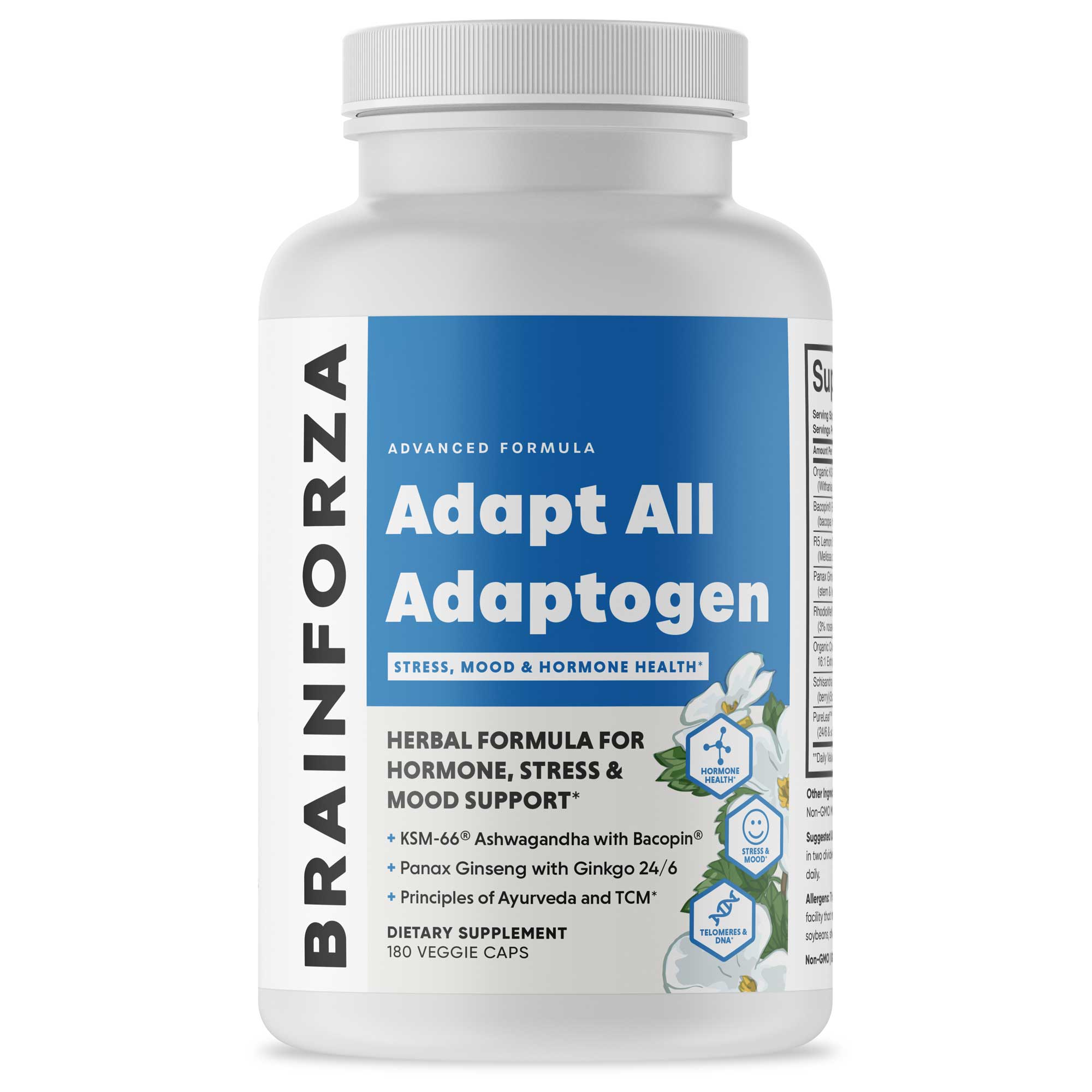 Brain Forza Adapt All Adaptogen, 180 Capsules – Brain Forza®