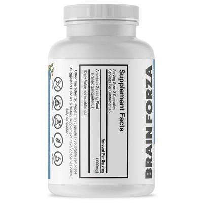 Brain Forza Wisconsin American Ginseng Root