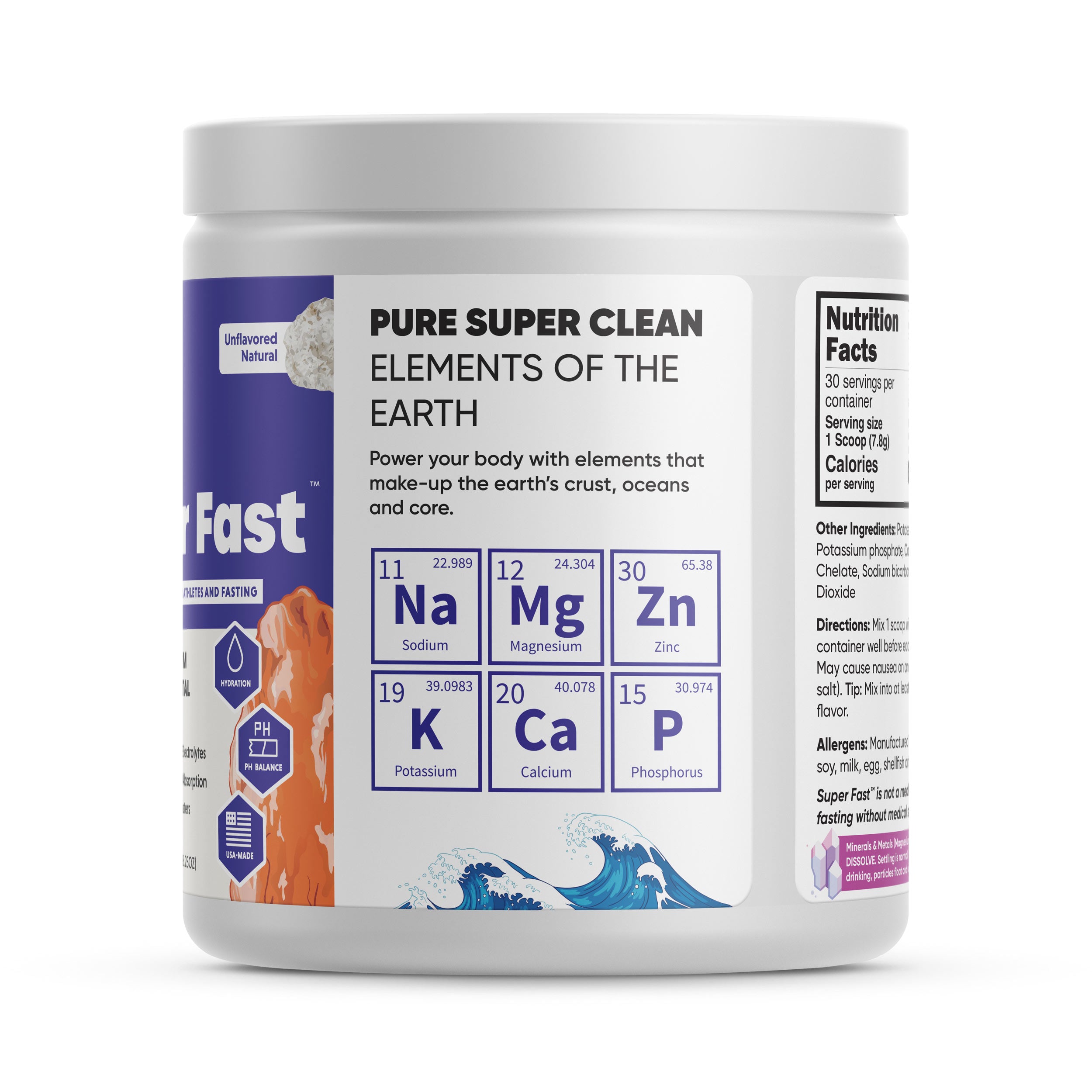 Brain Forza Super Fast Electrolytes For Fasting Sodium Potassium Magnesium Zinc Salt Natural No Sugar USA Zero Calories