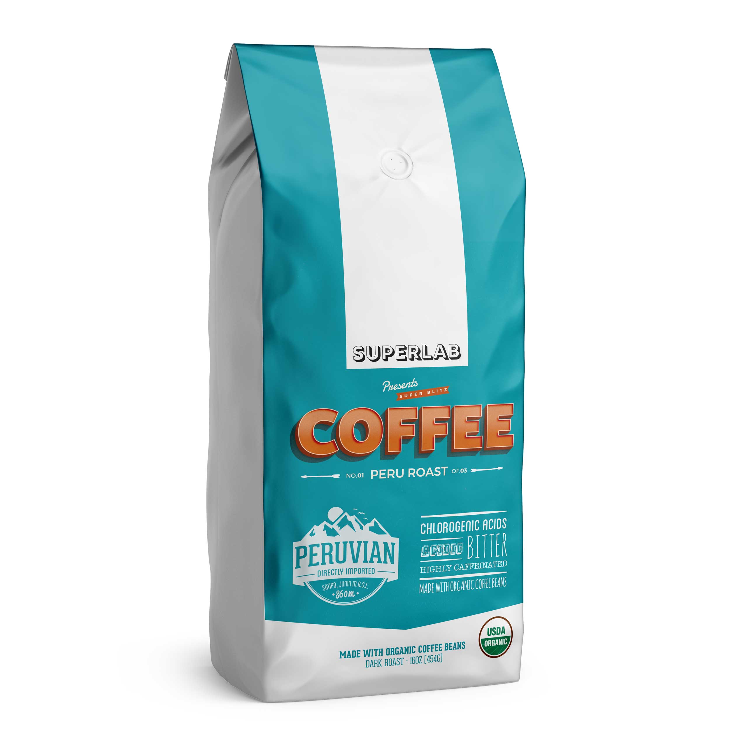 SuperBlitz Peruvian Coffee, 16oz – Brain Forza®